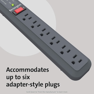 Foto 3 | Power Strip Kensington Guardian De 6 Enchufes 4 5 M Con Protector Contra Sobretensiones - Venta Internacional.