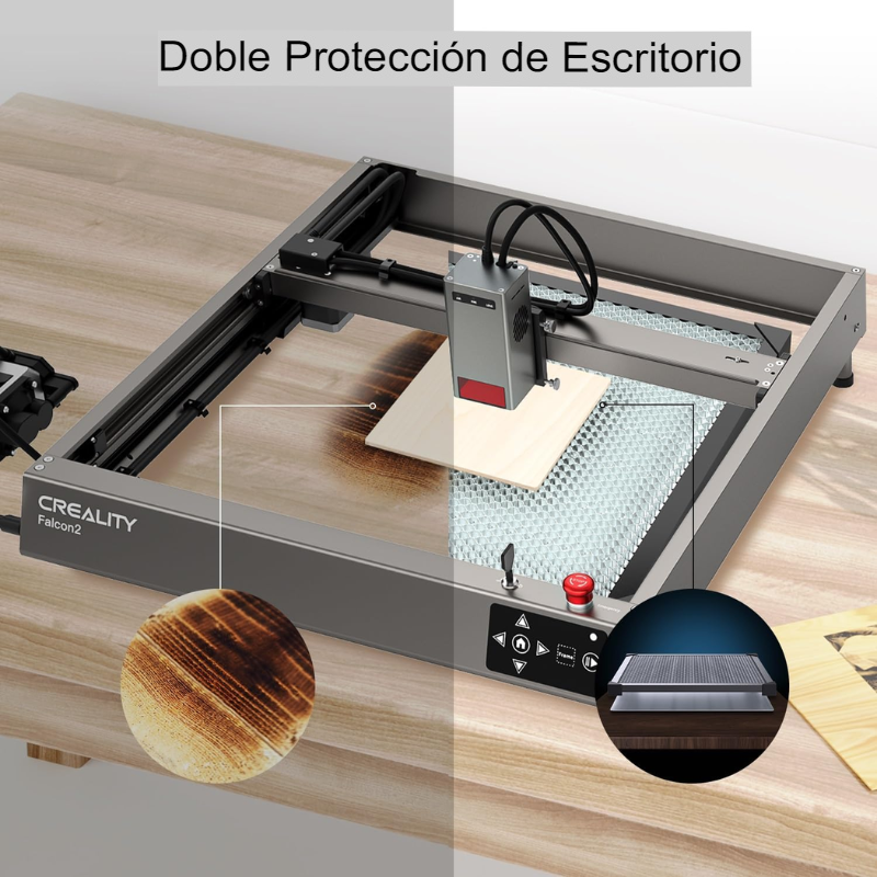 Foto 6 pulgar | Grabador y Cortador Creality 3D 500x500mm Laser Falcon