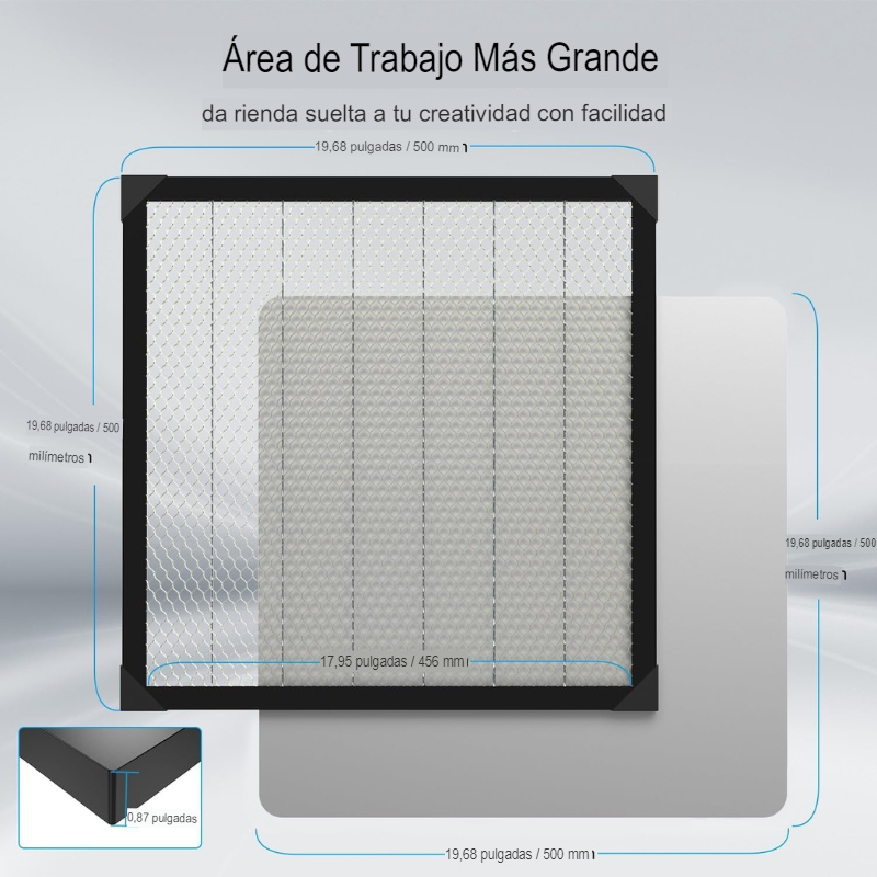 Foto 7 pulgar | Grabador y Cortador Creality 3D 500x500mm Laser Falcon