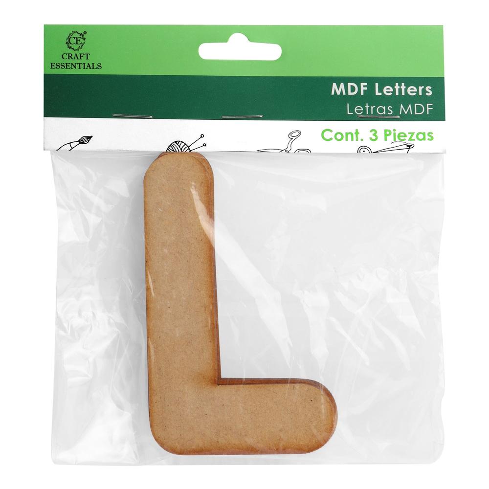 Foto 2 pulgar | Set 10 Piezas De Bolsa Con 3 Piezas Letras De Madera Corte Mdf 3mm Politec