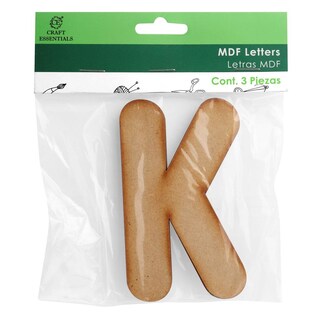 Foto 1 | Set 10 Piezas De Bolsa Con 3 Piezas Letras De Madera Corte Mdf 3mm Politec