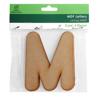 Foto 1 | Set 10 Piezas De Bolsa Con 3 Piezas Letras De Madera Corte Mdf 3mm Politec