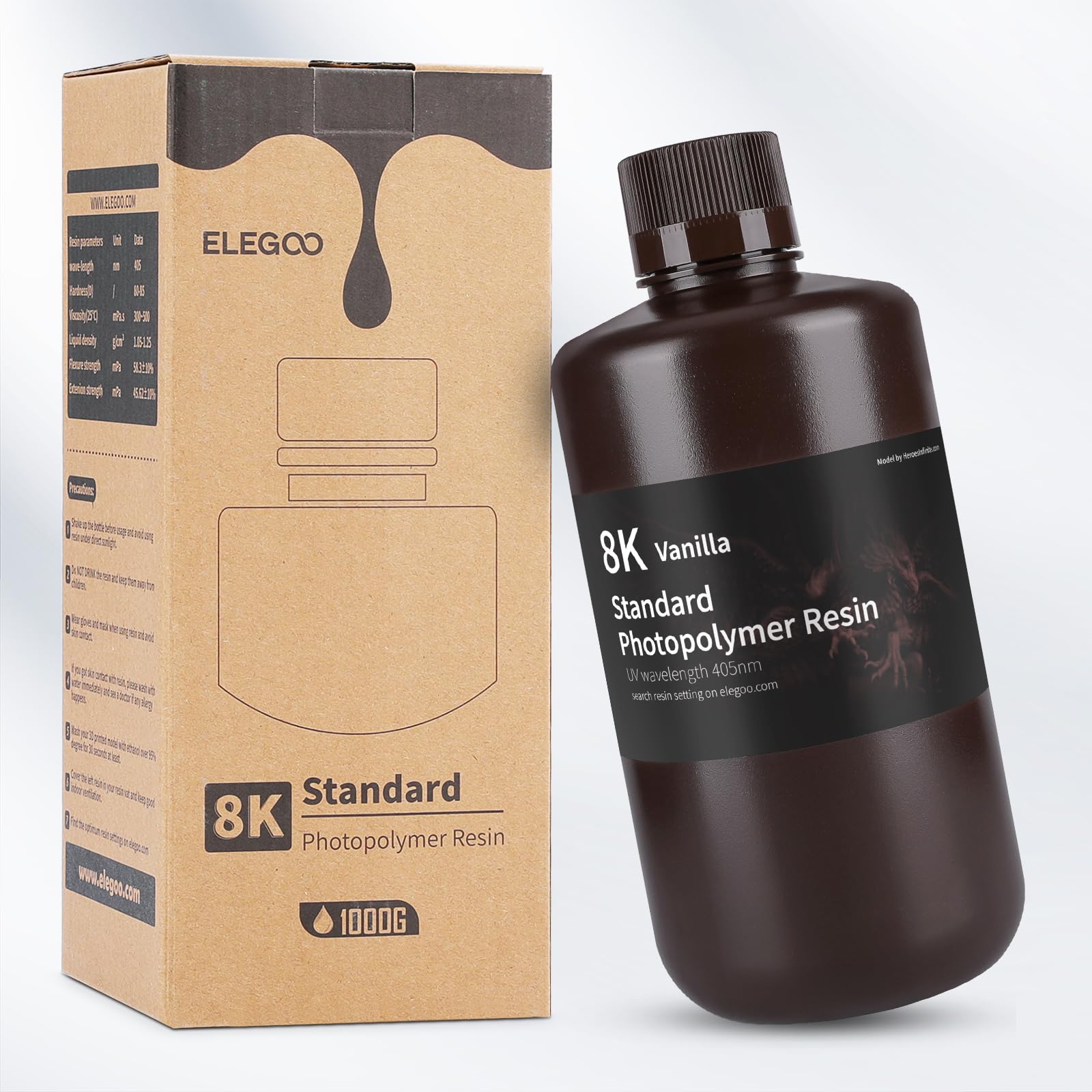 Foto 6 | Impresora 3d De Resina Elegoo 8k Standard 1000g Vainilla - Venta Internacional.