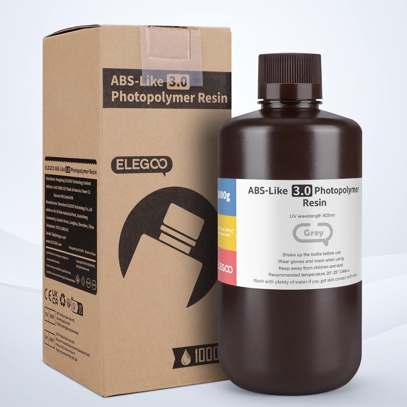 Foto 4 pulgar | Impresora 3d De Resina Elegoo Mejorada, Tipo Abs, 1 Kg, Gris, 405 Nm - Venta Internacional.