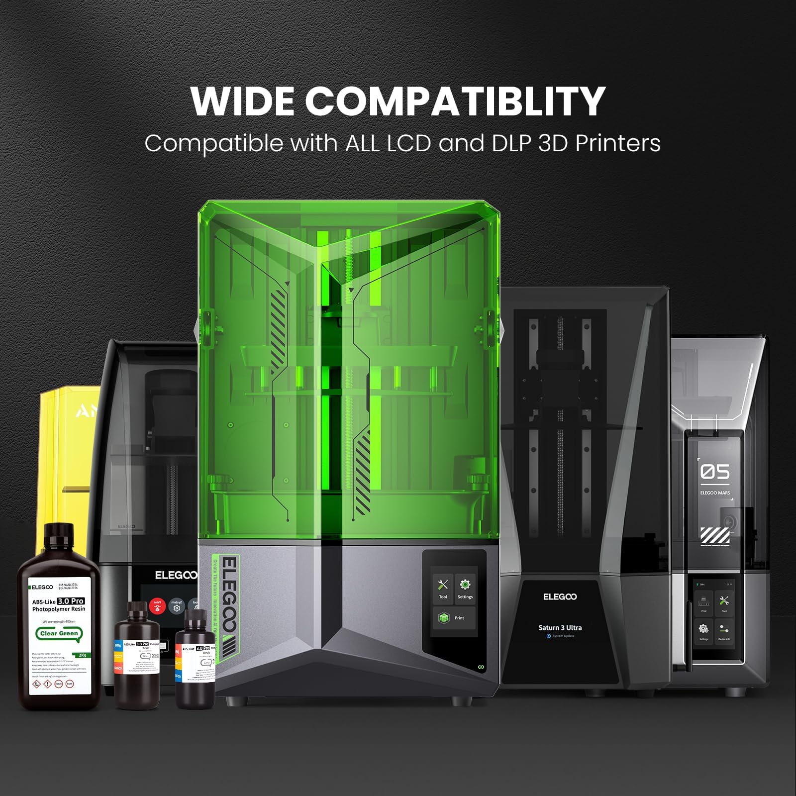 Foto 6 | Impresora 3d De Resina Elegoo Abs-like 3.0 Pro Negra, 2 Kg - Venta Internacional.