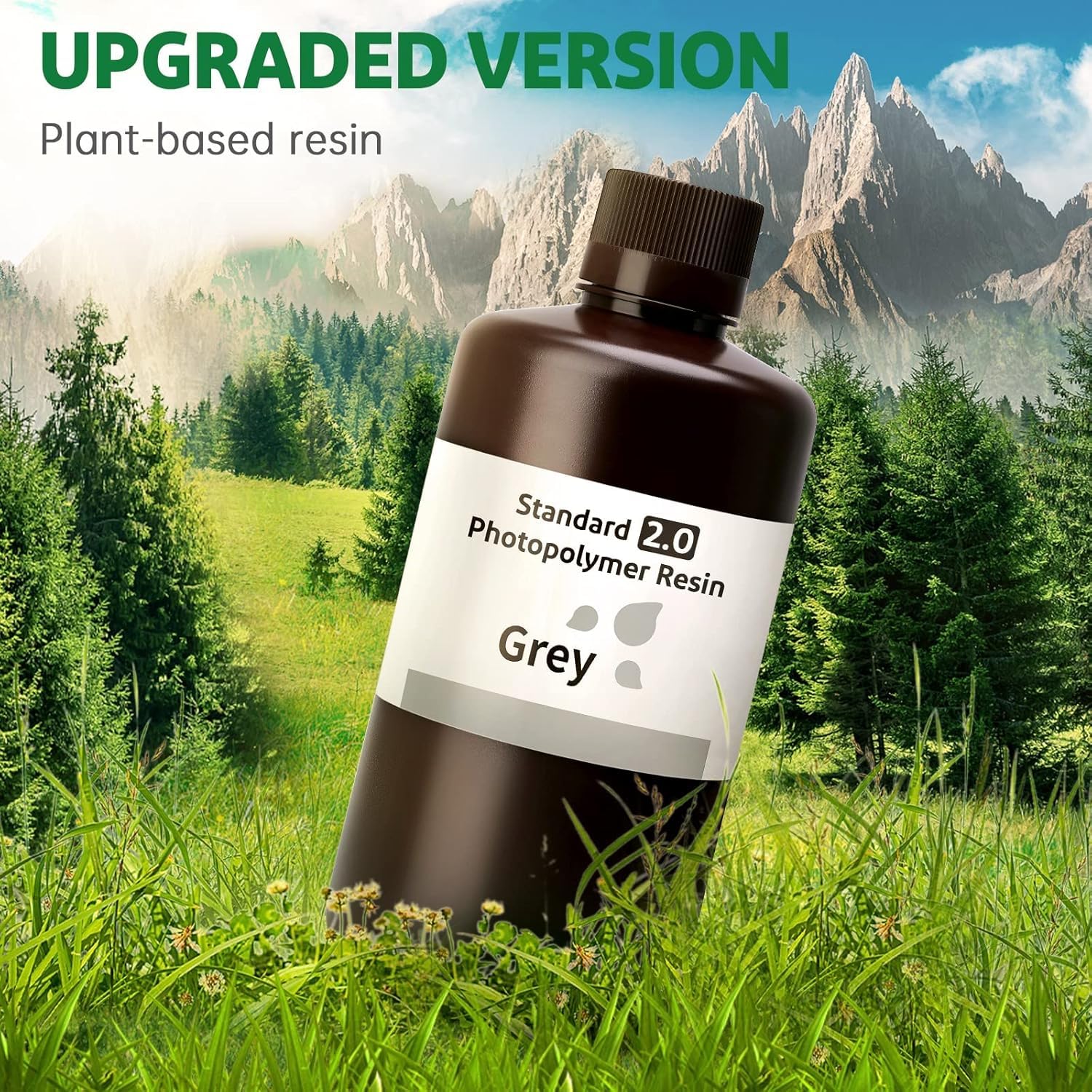 Foto 3 pulgar | Resina Elegoo Upgrade Standard 2.0 Para Impresora 3d De 1 Kg, Color Gris - Venta Internacional.