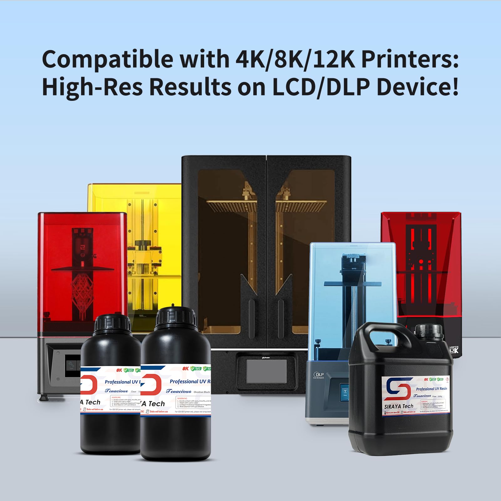 Foto 5 | Impresora 3d De Resina Siraya Tech Tenacious Flex De 1 Kg, Color Negro - Venta Internacional.