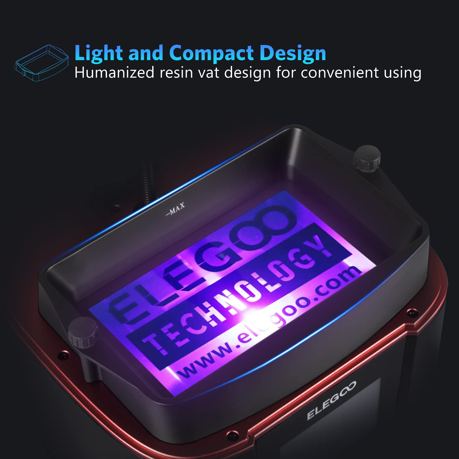 Foto 4 pulgar | Tanque De Resina Elegoo Para Impresora 3d Mars 3 Y Mars 3 Pro X2 - Venta Internacional.