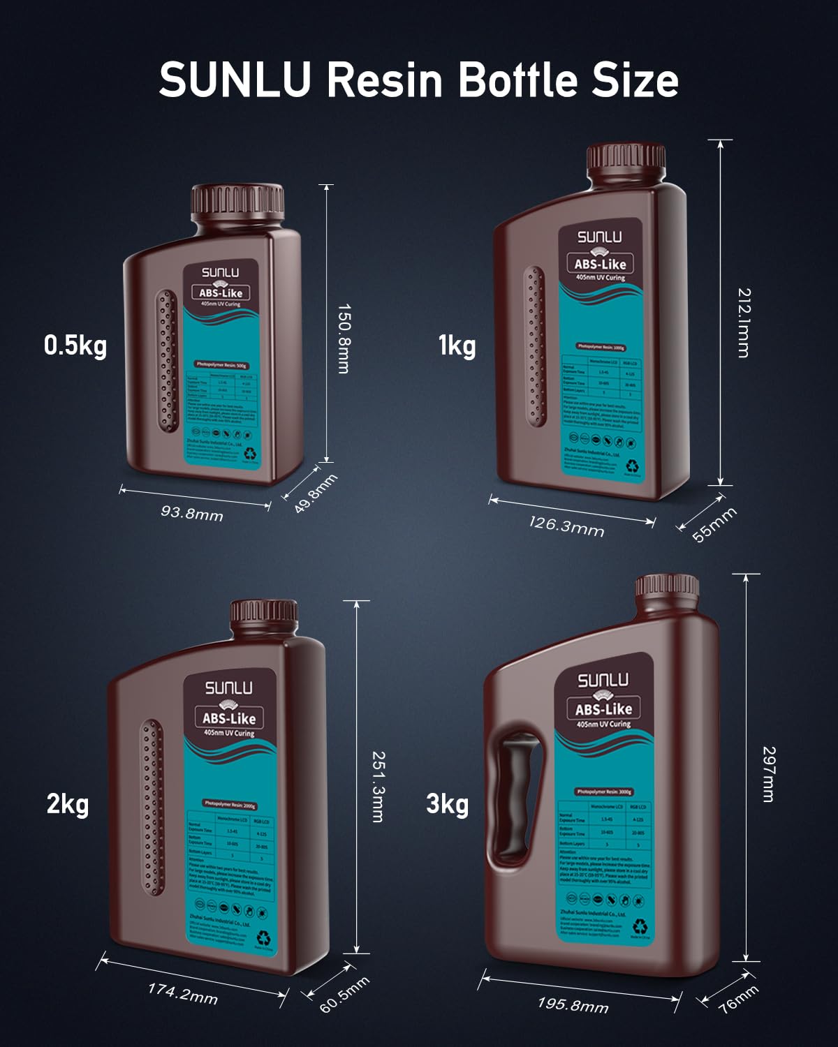 Foto 6 | Impresora 3d De Resina Tipo Abs Sunlu De 2 Kg Para Impresora Lcd/dlp/sla - Venta Internacional.