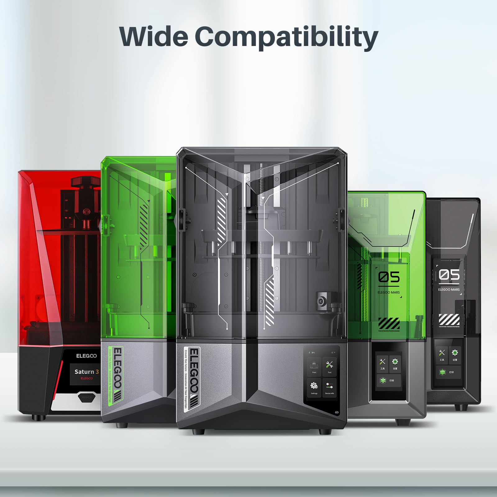 Foto 7 | Resina De Impresión 3d Elegoo 8k Tipo Abs 3.0 2 Kg Space Grey - Venta Internacional.