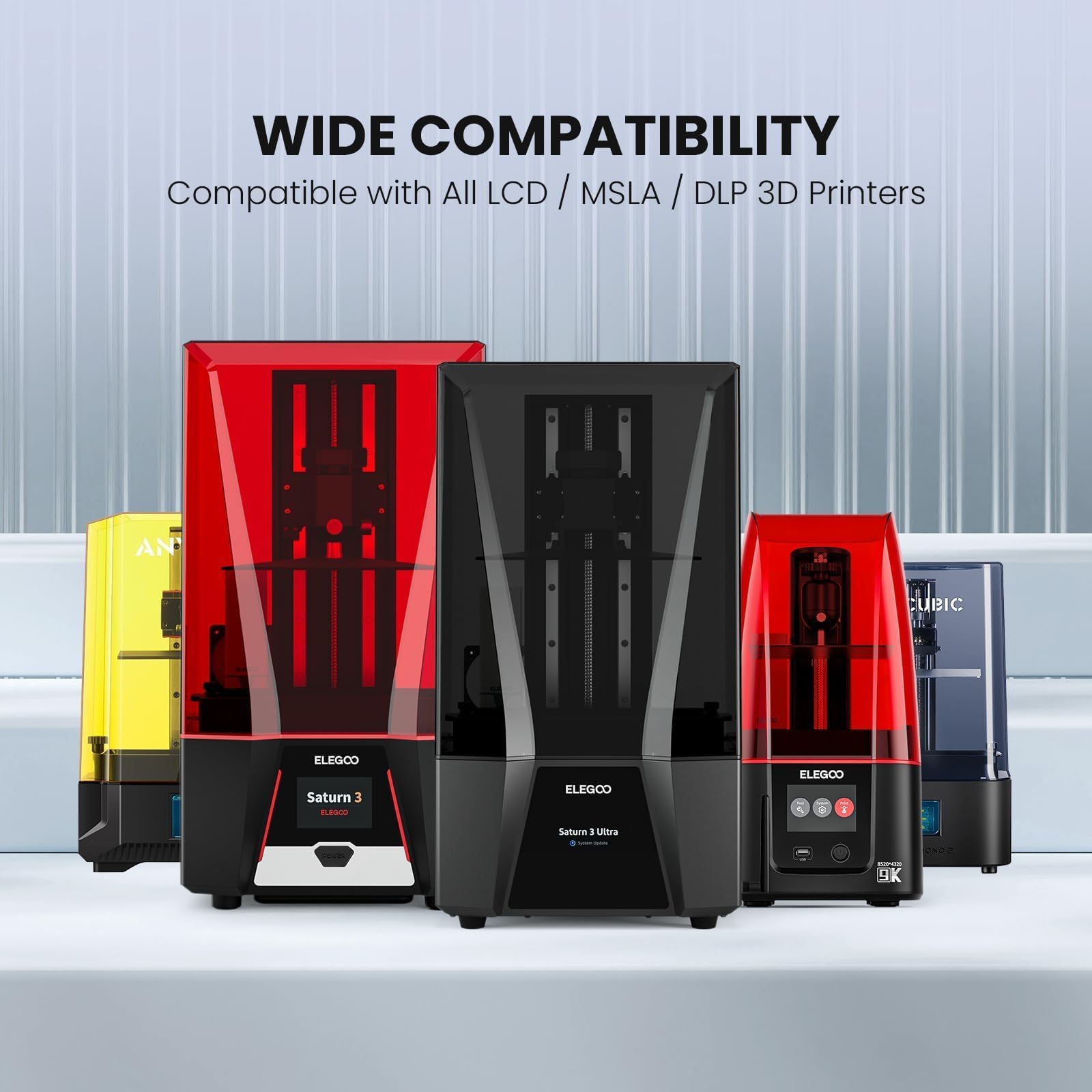 Foto 8 pulgar | Impresora 3d De Resina Elegoo 8k, Lavable Con Agua, 1000 G, 405 Nm, Lcd - Venta Internacional.