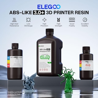 Foto 2 | Impresora 3d De Resina Elegoo Tipo Abs 3.0+ Gris De 2 Kg - Venta Internacional.