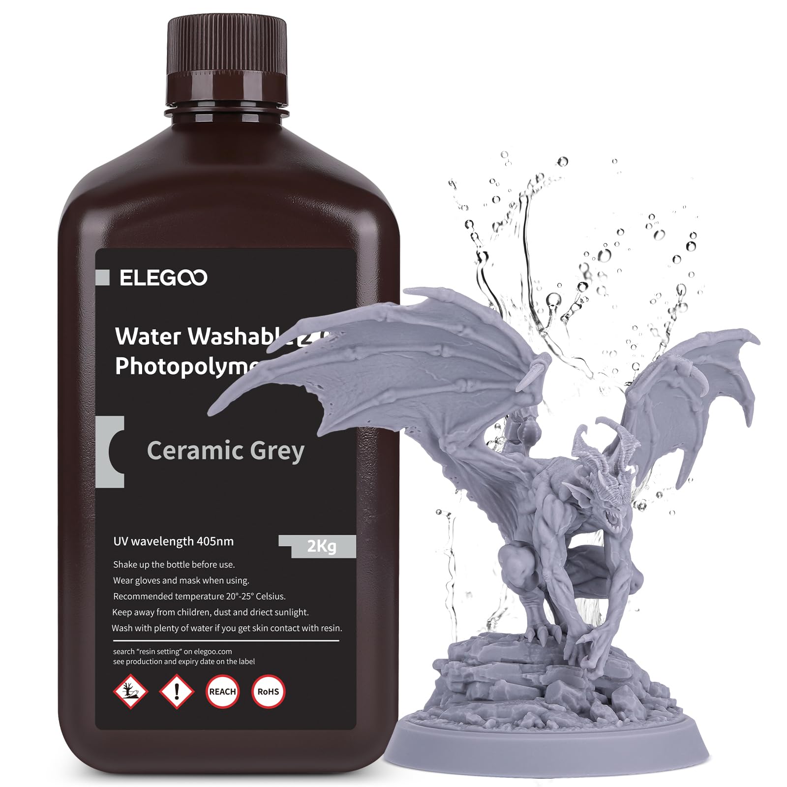 Foto 1 | Impresora 3d De Resina Elegoo Mejorada, Lavable Con Agua 2.0, 2000 G - Venta Internacional.