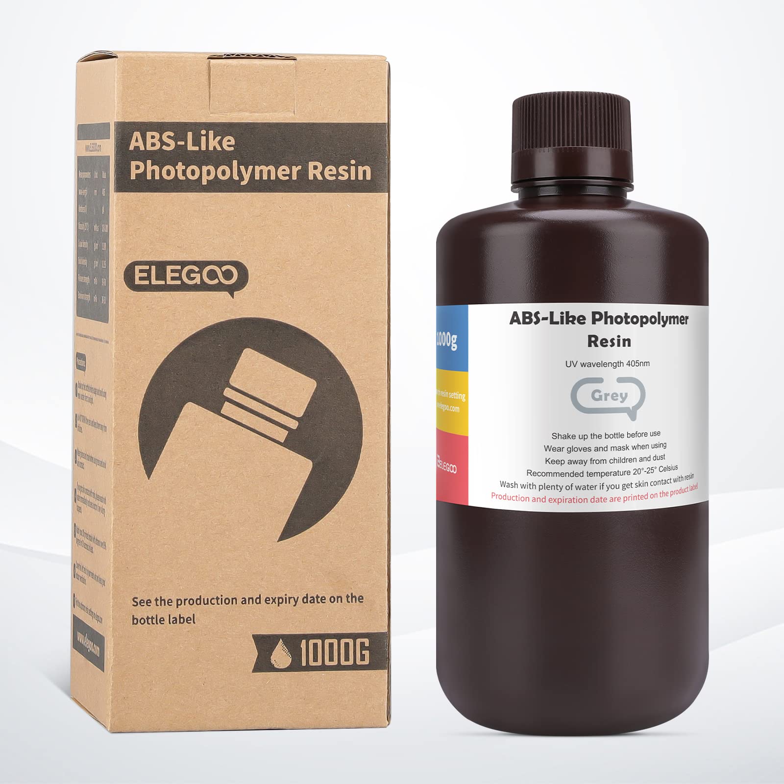 Foto 7 | Impresora 3d De Resina Elegoo Tipo Abs, 1 Kg, Gris Para Impresora Lcd - Venta Internacional.