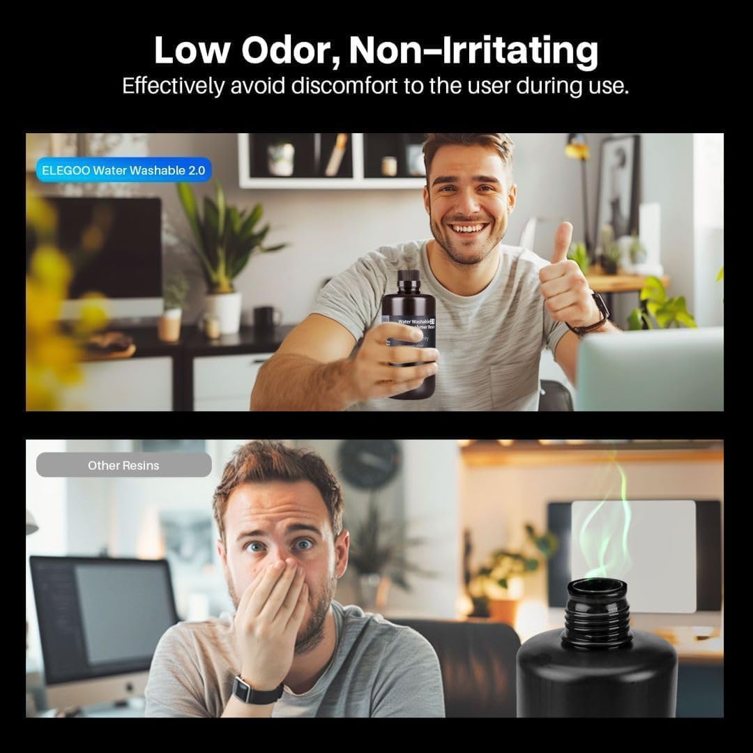 Foto 5 | Impresora 3d De Resina Elegoo, Lavable Con Agua 2.0, Cerámica, Gris, 1 Litro - Venta Internacional.
