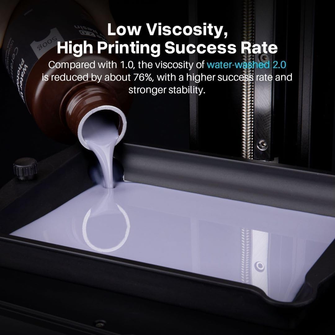 Foto 7 pulgar | Impresora 3d De Resina Elegoo, Lavable Con Agua 2.0, Cerámica, Gris, 1 Litro - Venta Internacional.