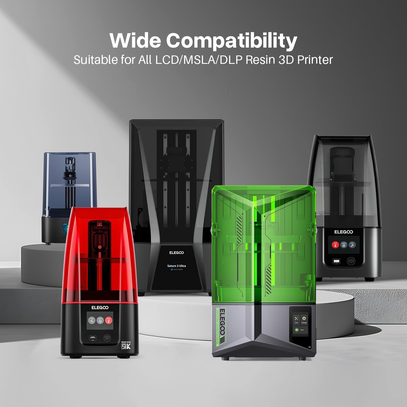 Foto 7 | Impresora 3d De Resina Elegoo, Lavable Con Agua 2.0, Cerámica, Gris, 1 Litro - Venta Internacional.