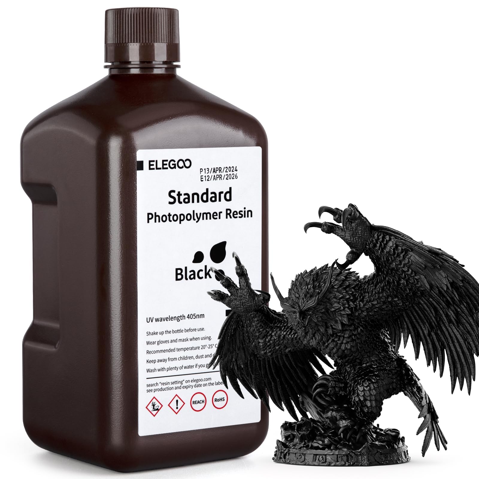 Foto 1 | Impresora 3d De Resina Elegoo Standard, 405 Nm, Fotopolímero, 2 Kg, Color Negro - Venta Internacional.