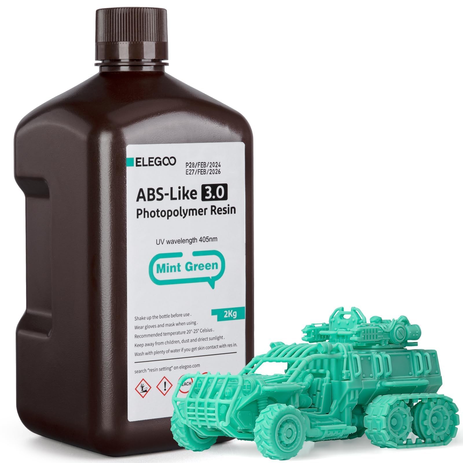 Foto 1 | Impresora 3d De Resina Elegoo Abs Like 3.0 2000 G, Color Verde Menta - Venta Internacional.