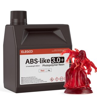 Foto 1 | Impresora 3d De Resina Fotopolimérica Elegoo Abs-like 3.0+ Clear Red - Venta Internacional.