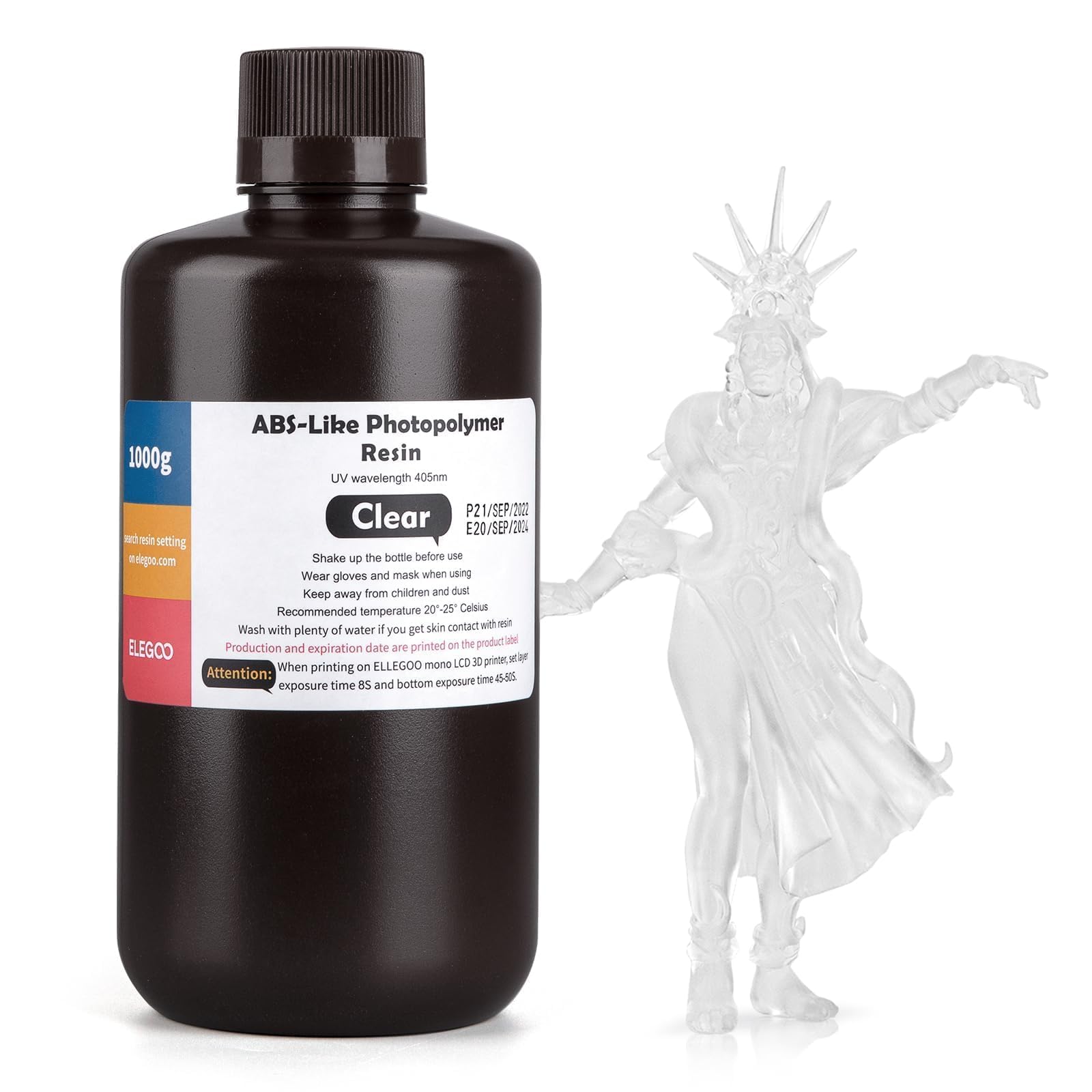 Impresora 3d De Resina Elegoo, Lcd Tipo Abs, Curado Uv, 405 Nm, 1 Kg - Venta Internacional.