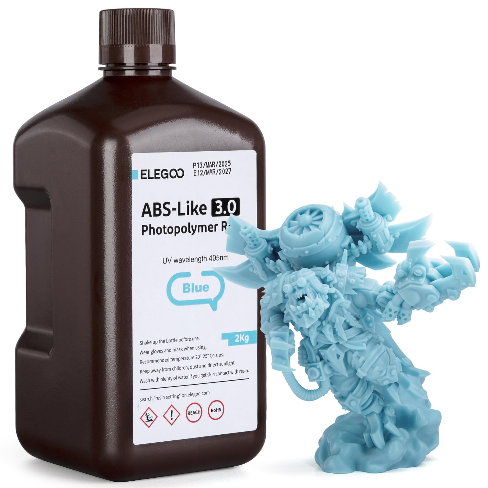 Impresora 3d De Resina Elegoo Tipo Abs 3.0 405 Nm Uv 2 Kg Azul - Venta Internacional.