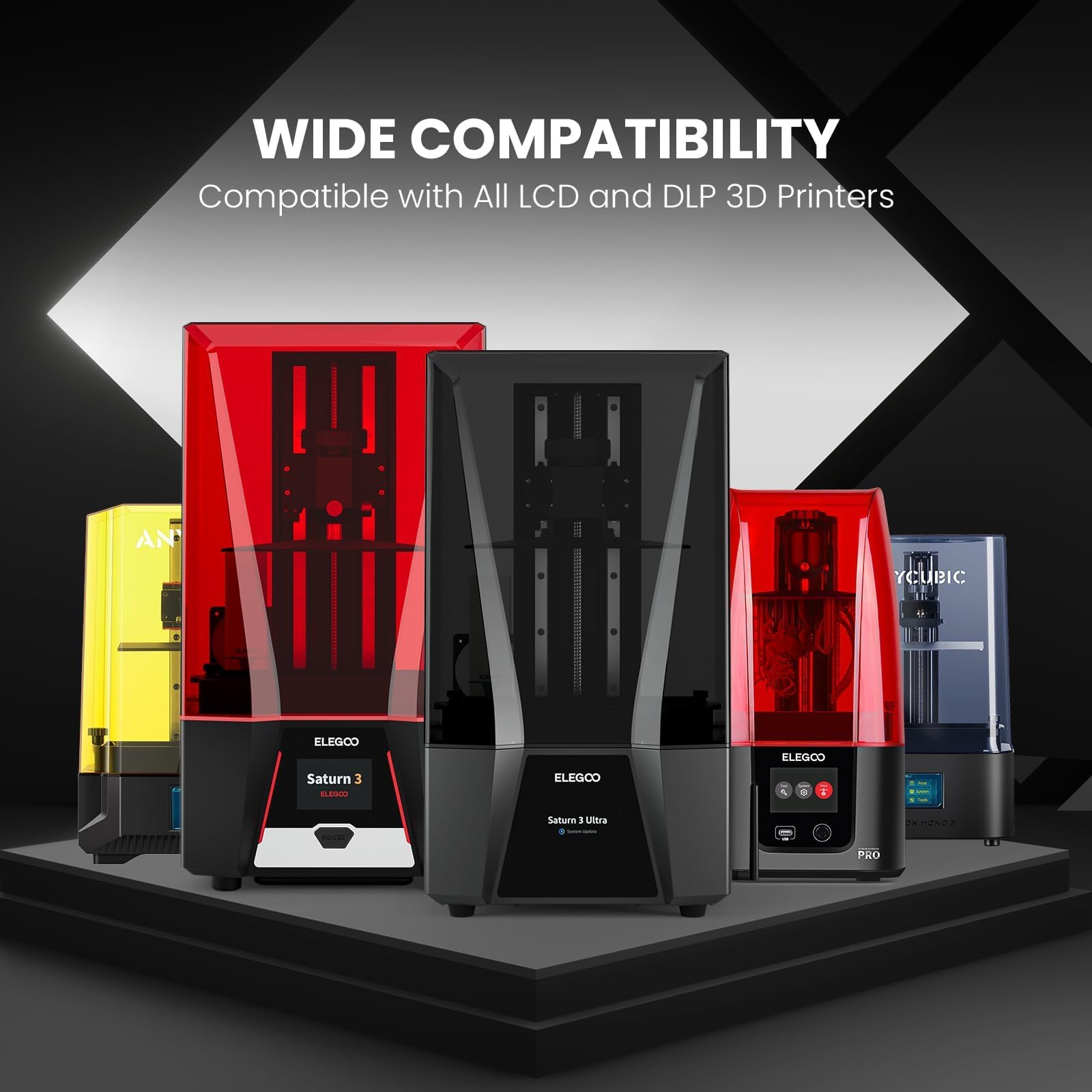Foto 5 pulgar | Impresora 3d De Resina Elegoo, Lcd Tipo Abs, Curado Uv, 405 Nm, 1 Kg - Venta Internacional.