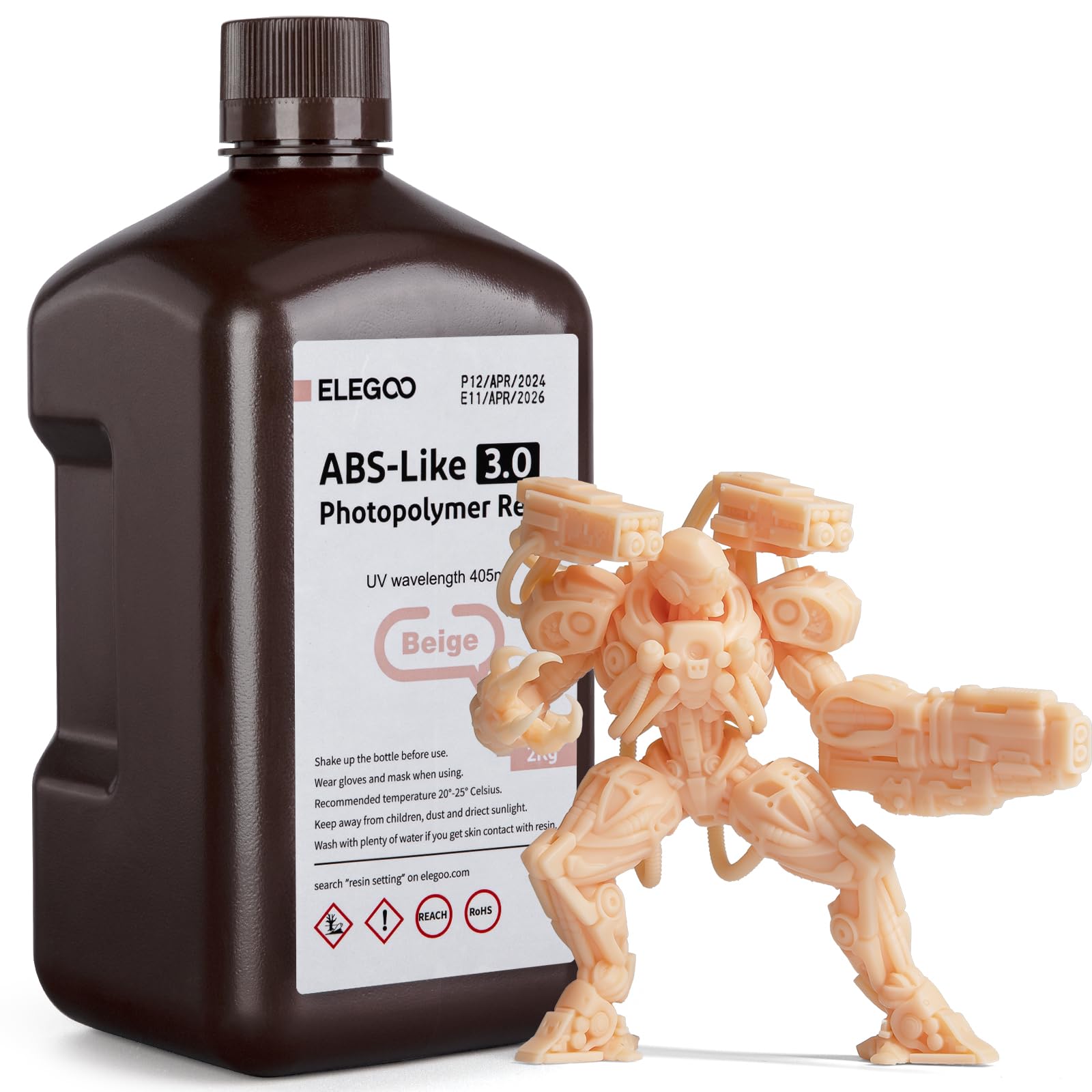 Foto 2 pulgar | Impresora 3d De Resina Elegoo Abs Like 3.0 405nm 2000g Beige - Venta Internacional.