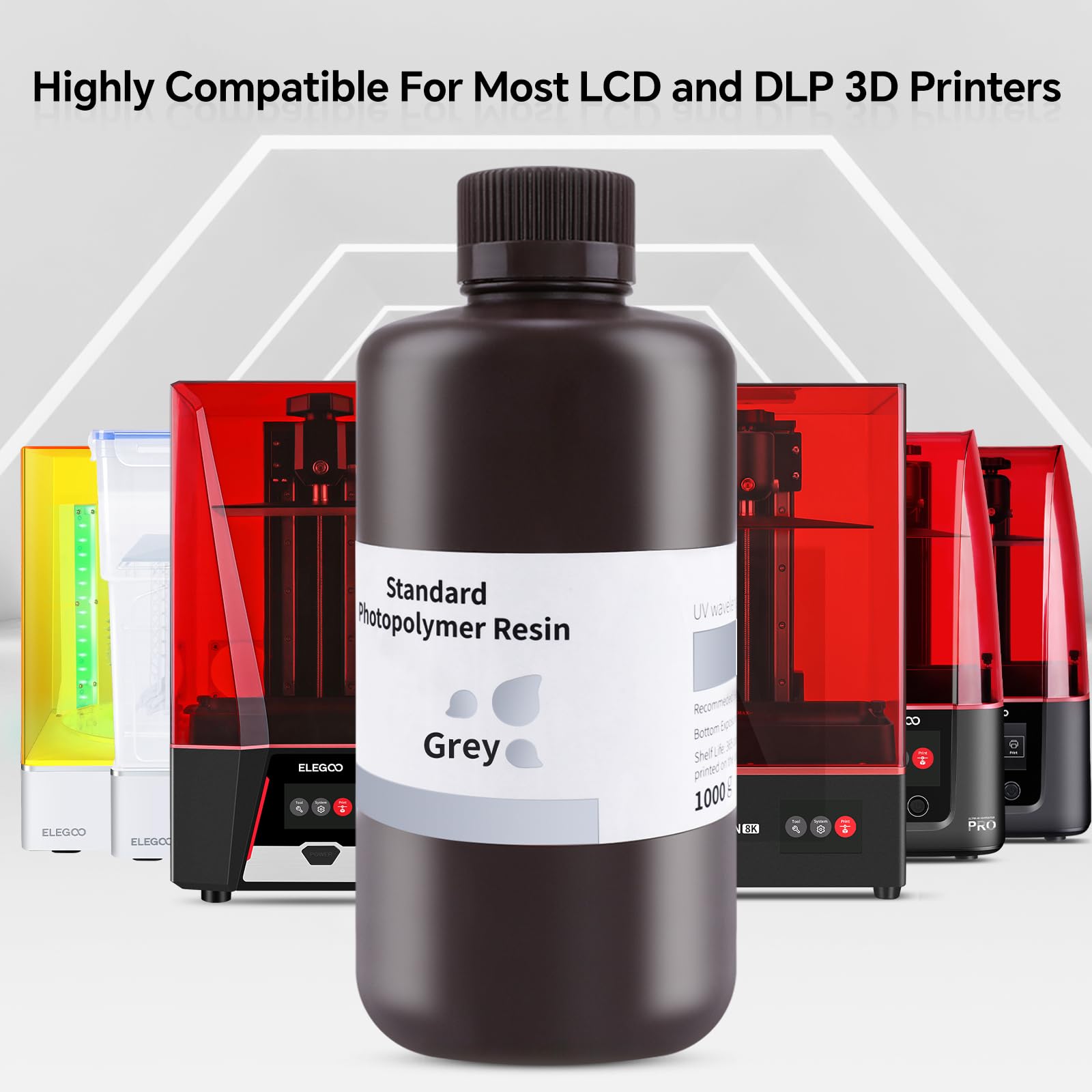 Foto 6 | Impresora 3d De Resina Elegoo Standard Lcd 405nm Uv 1l Gris - Venta Internacional.