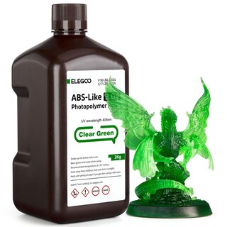 Foto 1 | Impresora 3d De Resina Elegoo Tipo Abs 3.0+, Verde Transparente, 2 Kg - Venta Internacional.