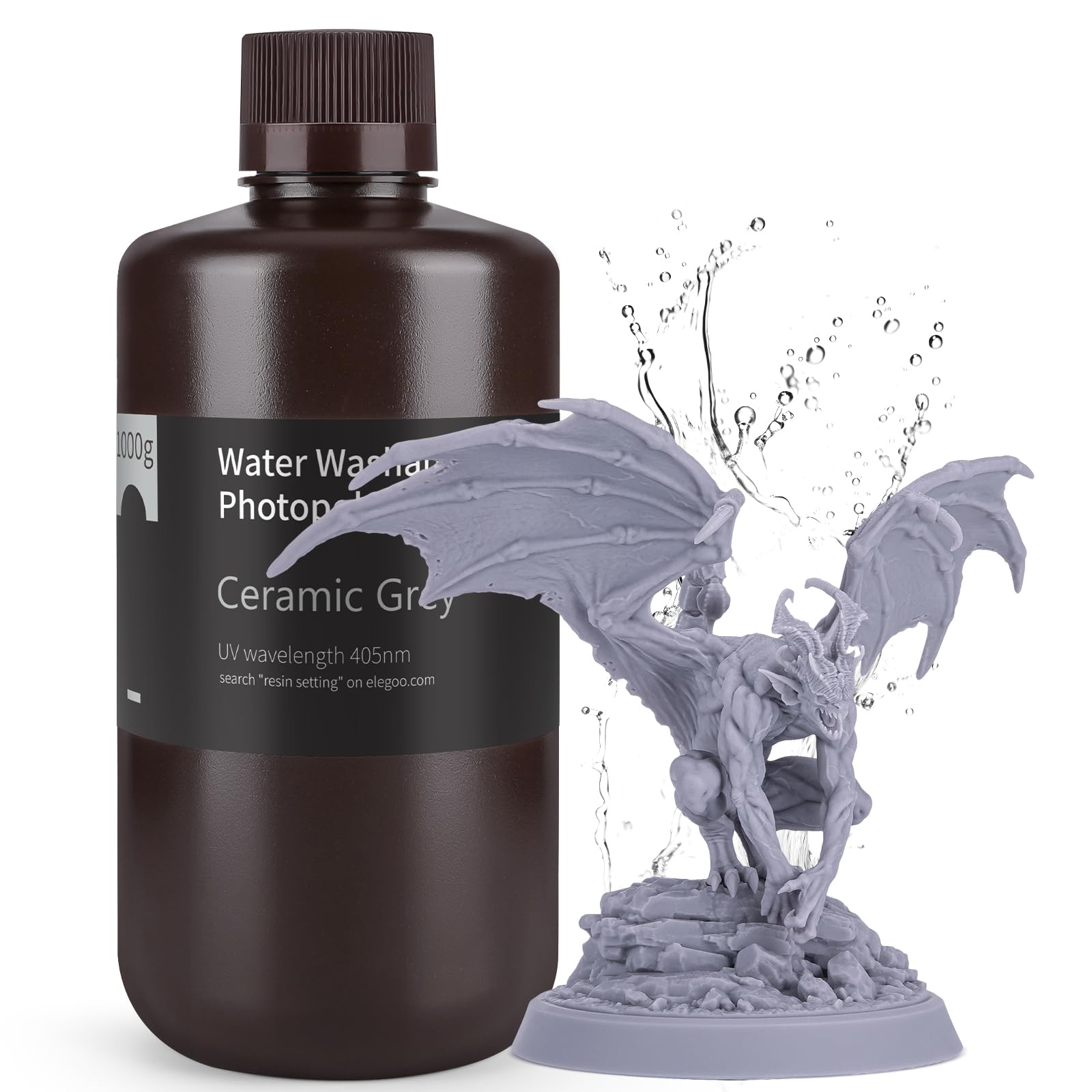 Foto 1 | Impresora 3d De Resina Elegoo Mejorada, Lavable Con Agua 2.0, 1000 G, Gris - Venta Internacional.