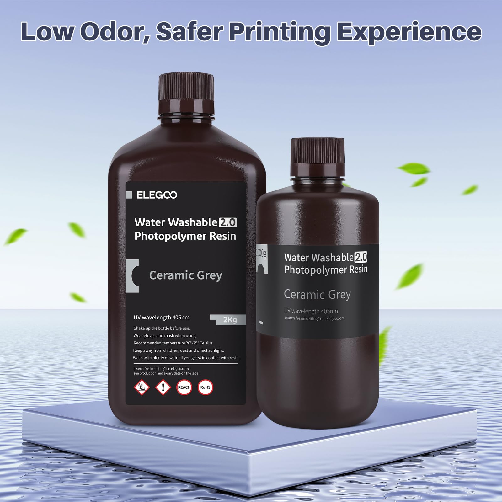 Foto 6 pulgar | Impresora 3d De Resina Elegoo Mejorada, Lavable Con Agua 2.0, 1000 G, Gris - Venta Internacional.