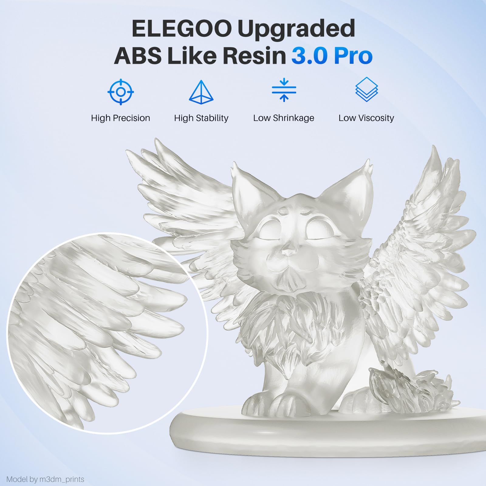 Foto 3 pulgar | Resina Para Impresora 3d Elegoo Abs-like 3.0 Pro Clear 1000 Ml - Venta Internacional.