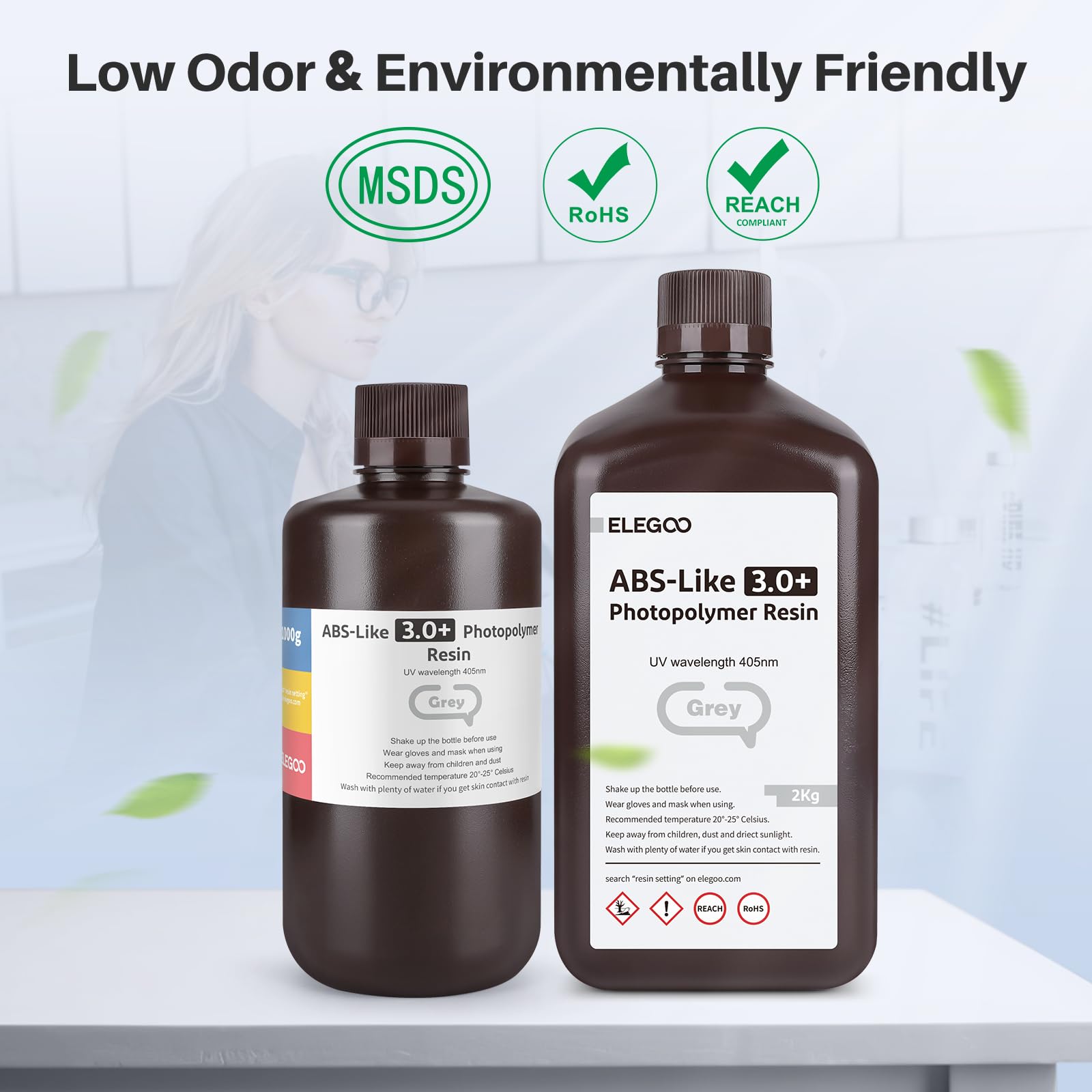 Foto 7 pulgar | Resina Para Impresora 3d Elegoo Abs-like 3.0 Pro Clear 1000 Ml - Venta Internacional.