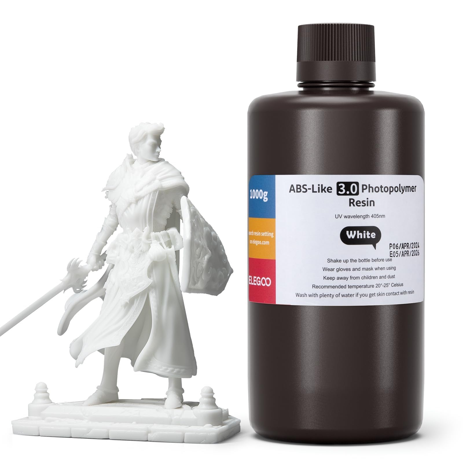 Foto 1 | Impresora 3d De Resina Elegoo Tipo Abs 3.0 Blanca De 1 Kg Para Msla 3d - Venta Internacional.