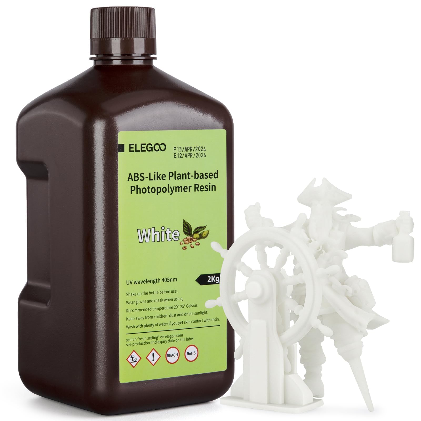 Foto 1 | Impresora 3d De Resina Elegoo Tipo Abs A Base De Plantas  2 Kg  Blanca - Venta Internacional.