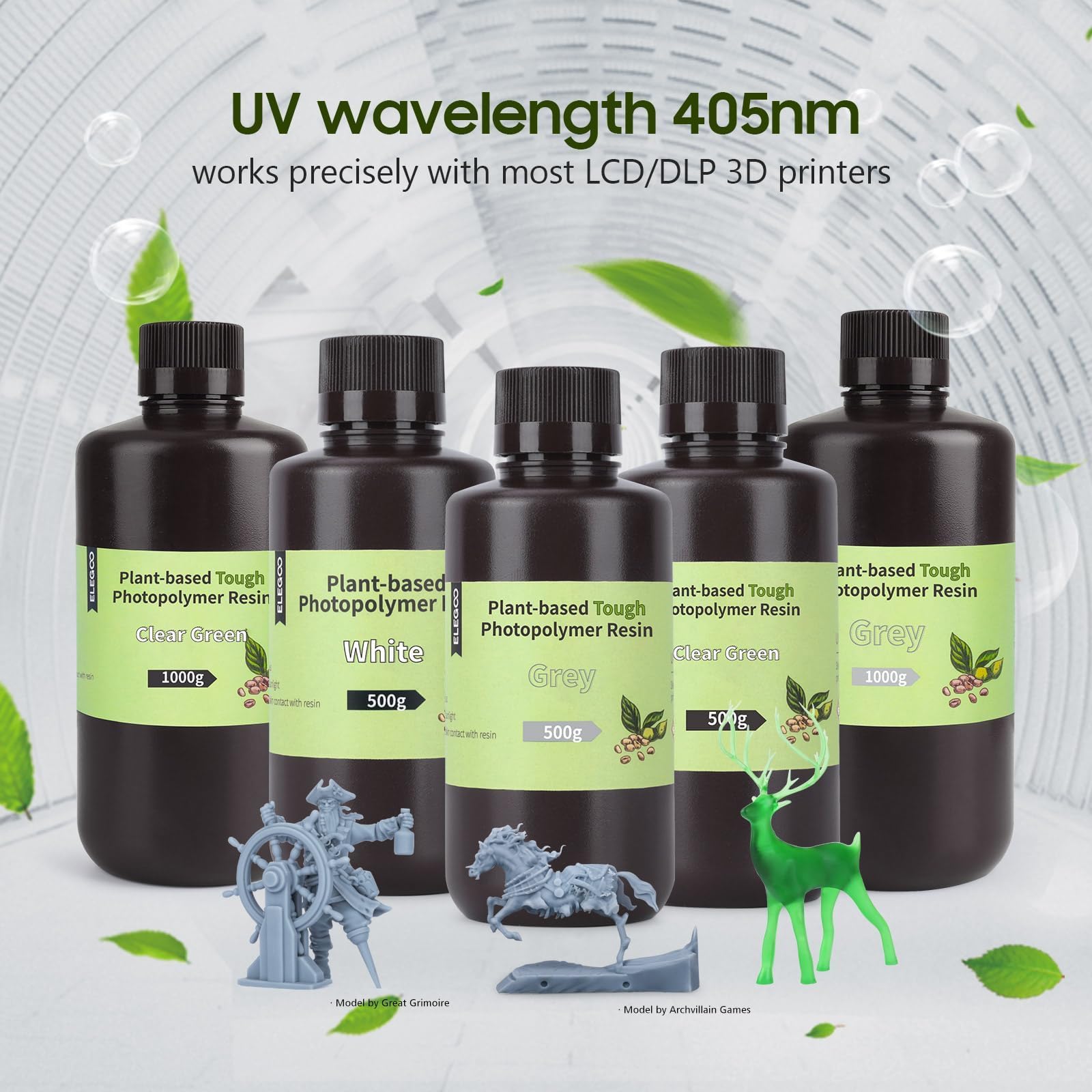 Foto 4 | Impresora 3d De Resina Elegoo Tipo Abs A Base De Plantas  2 Kg  Blanca - Venta Internacional.