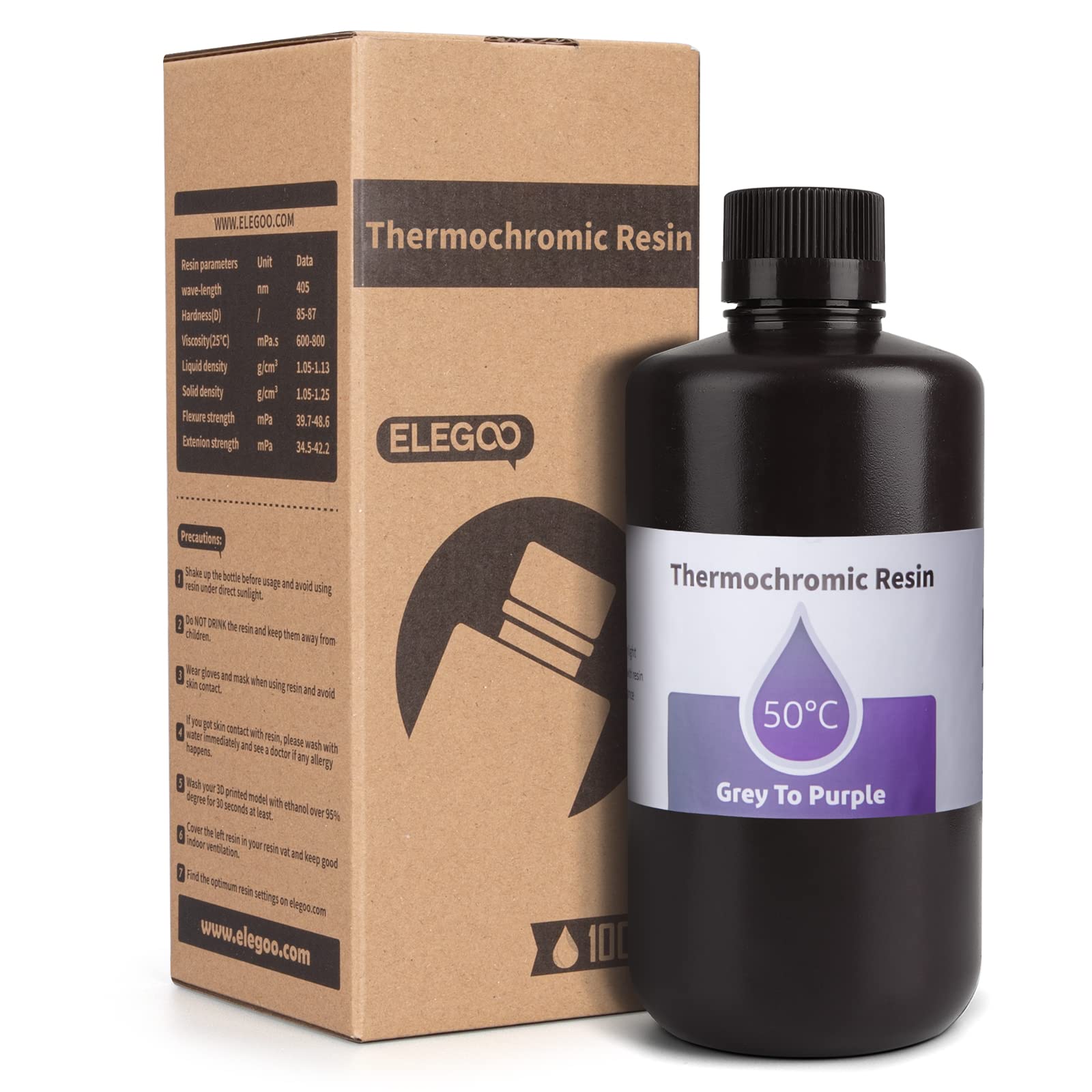Foto 4 | Resina Termocrómica Para Impresora 3d Elegoo  Curado Uv  1 Kg - Venta Internacional.