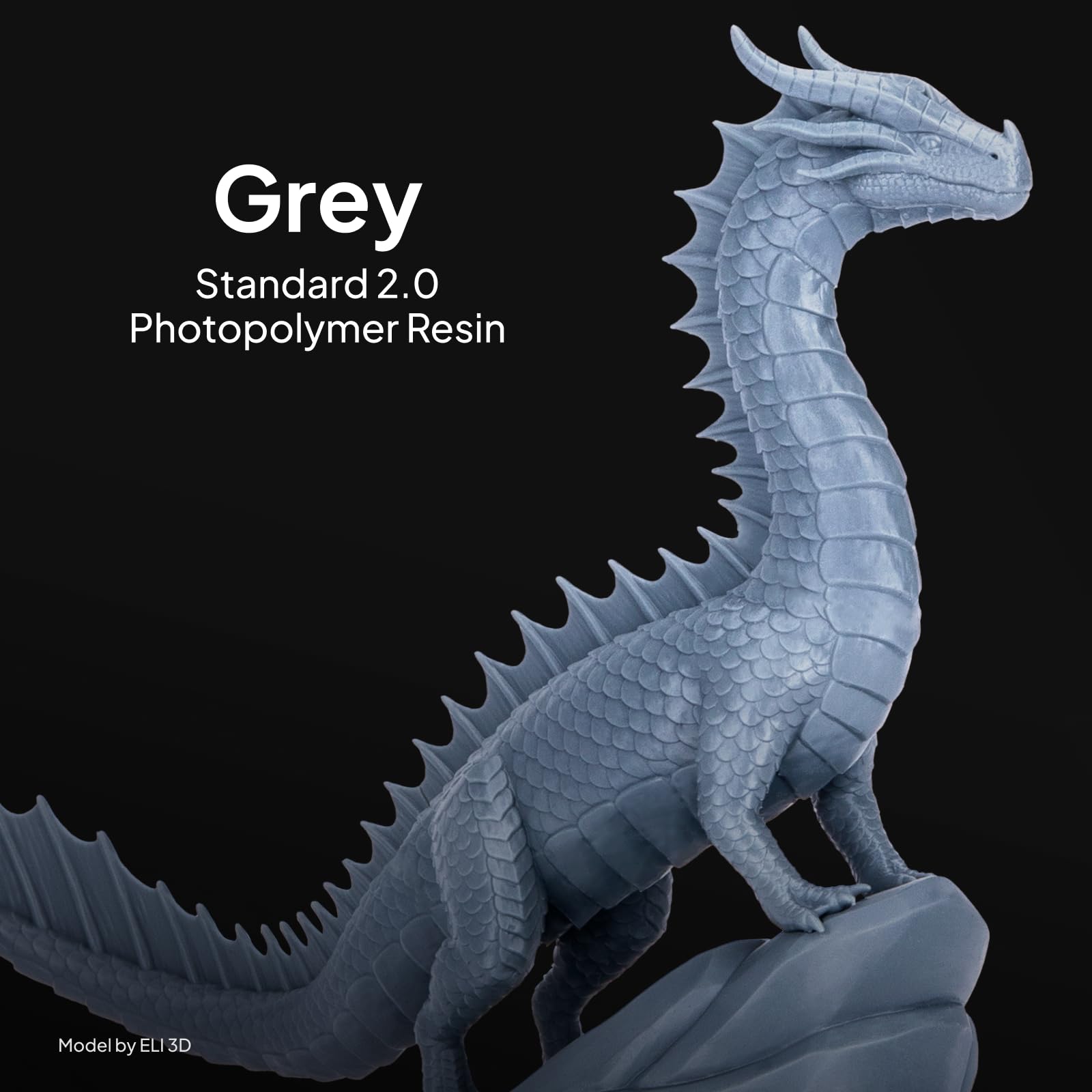Foto 2 | Resina Elegoo Upgrade Standard 2.0 Para Impresora 3d De 2 Kg  Color Gris - Venta Internacional.