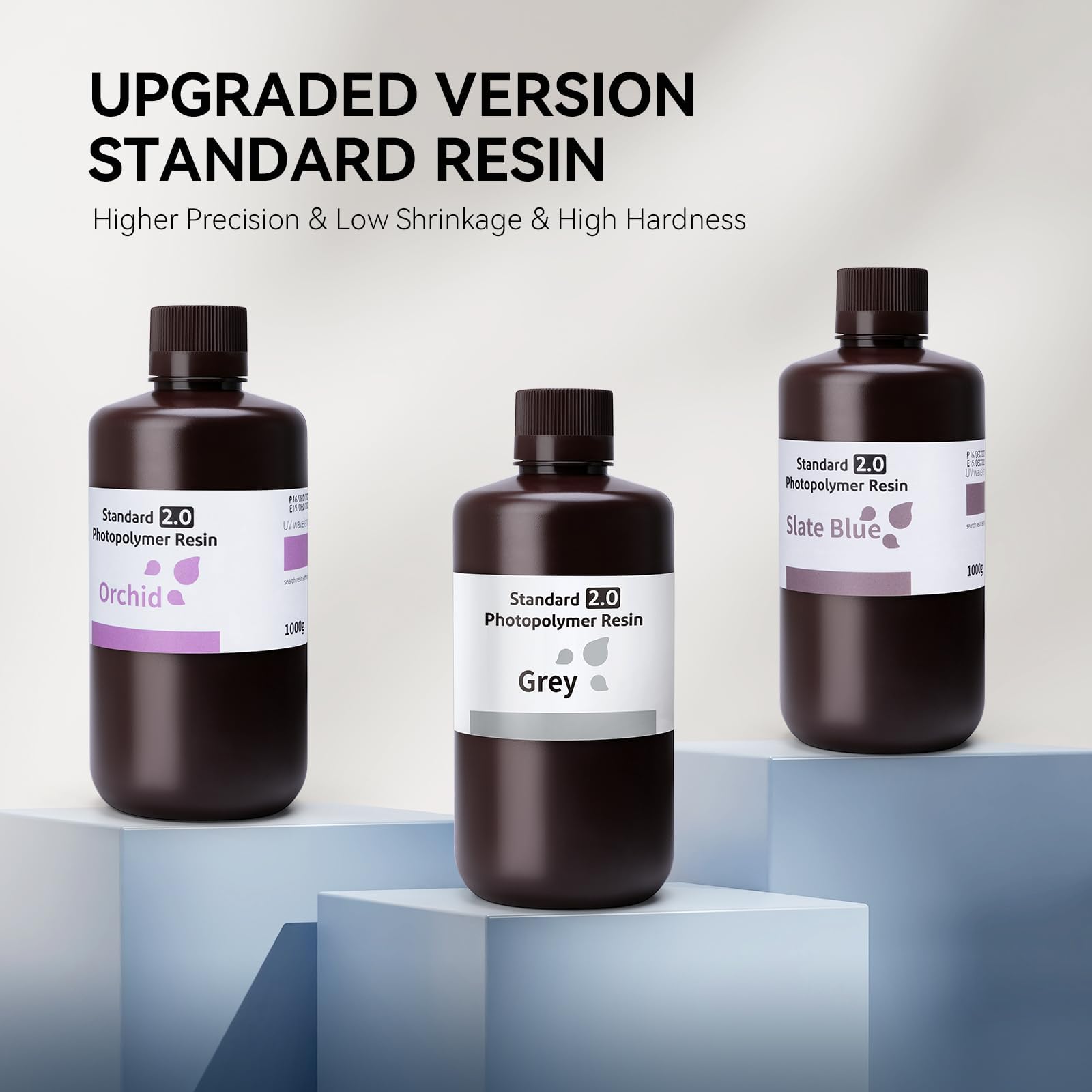 Foto 2 | Resina Elegoo Upgrade Standard 2.0  Negra  405 Nm  1 Kg  Para Impresión 3d - Venta Internacional.