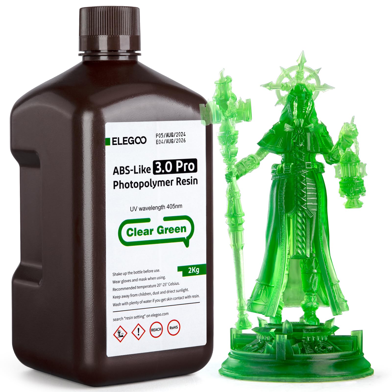 Foto 2 pulgar | Impresora 3d De Resina Elegoo Abs-like 3.0 Pro 2000 G  Verde Transparente - Venta Internacional.