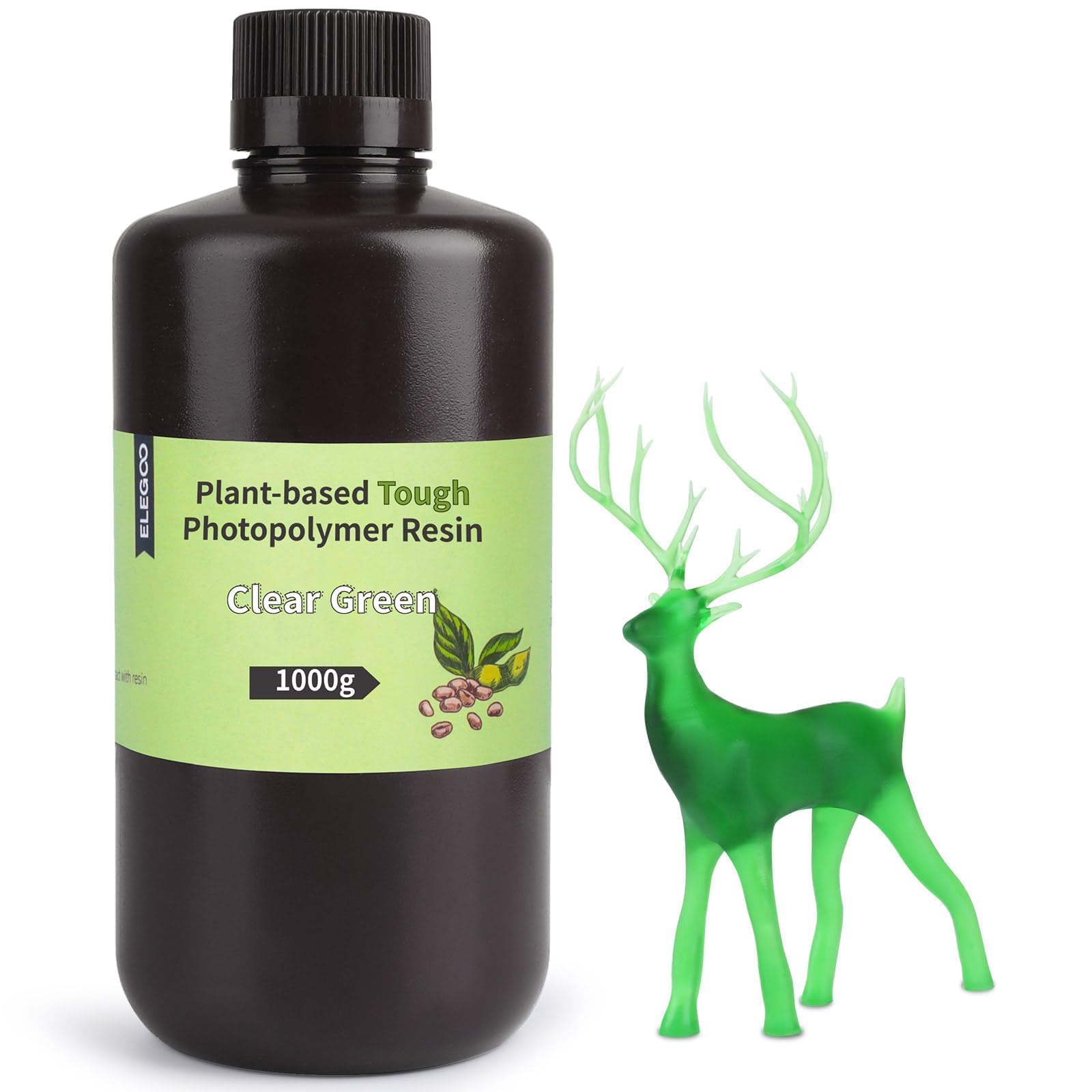 Foto 1 | Impresora 3d De Resina Elegoo  Similar Al Abs  A Base De Plantas  1000 G  Verde Transparente - Venta Internacional.
