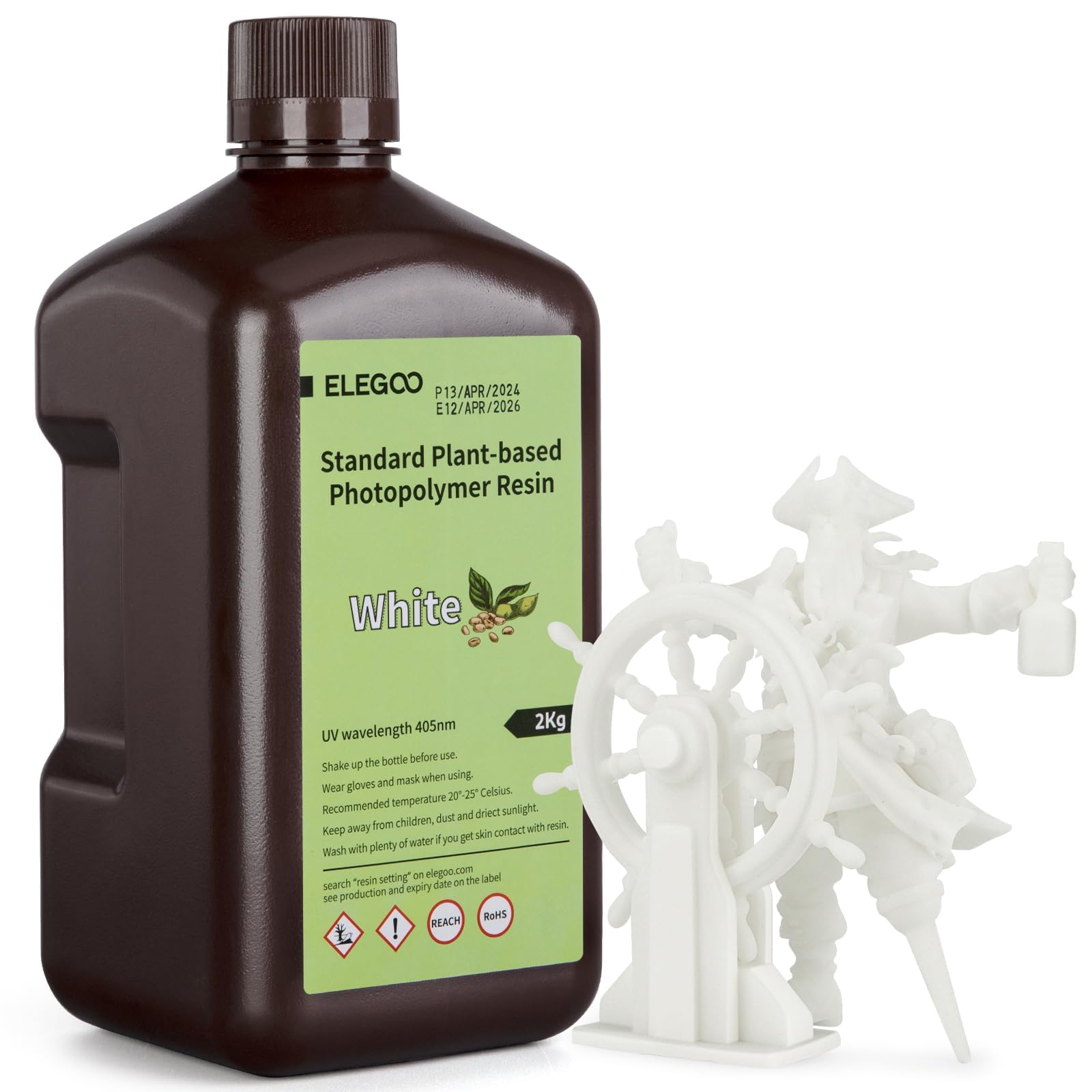 Foto 2 pulgar | Impresora 3d De Resina Elegoo Standard A Base De Plantas  2 Kg  Blanca  405 Nm - Venta Internacional.