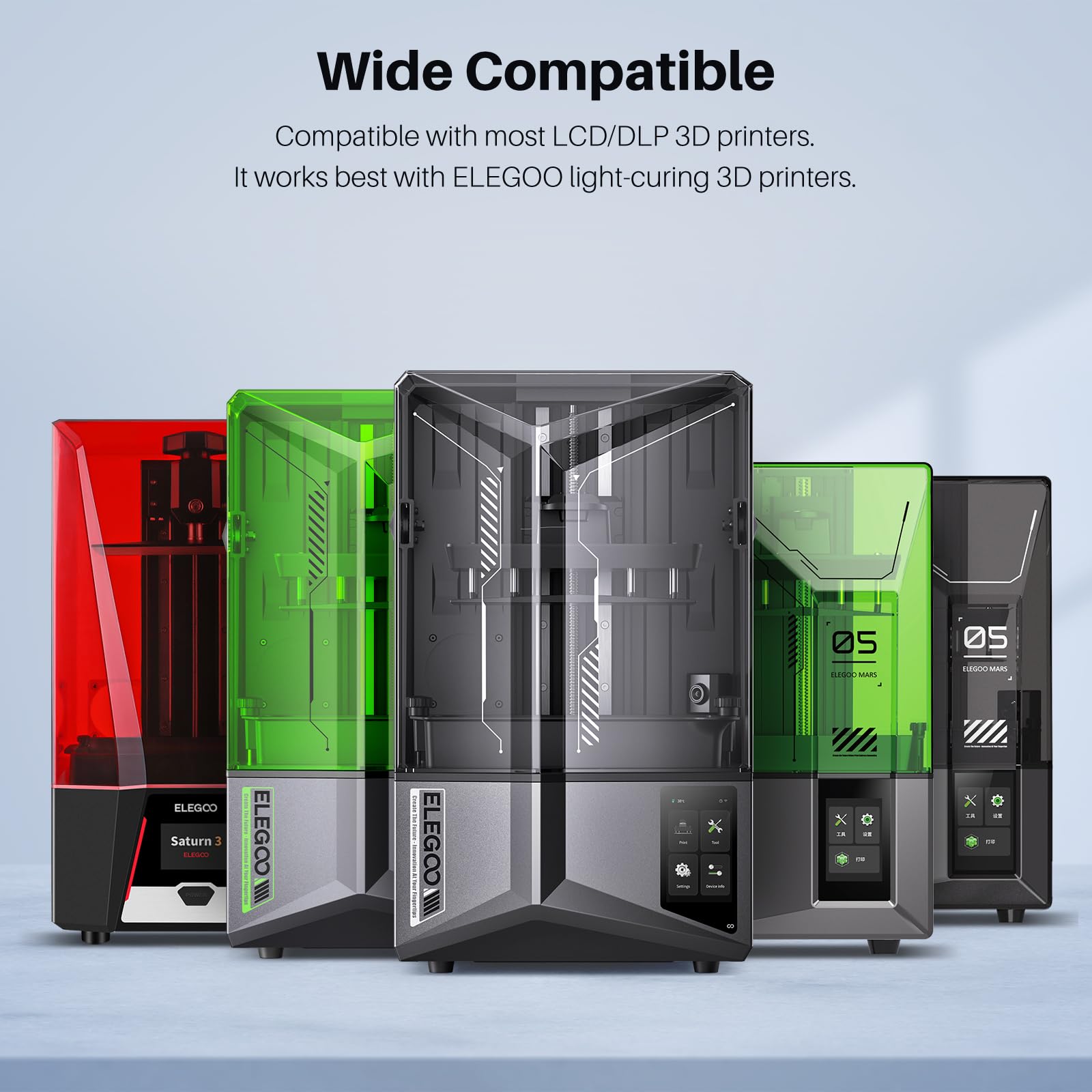 Foto 7 | Impresora 3d De Resina Elegoo Mejorada  Lavable Con Agua 2.0 Gris  2 Litros - Venta Internacional.
