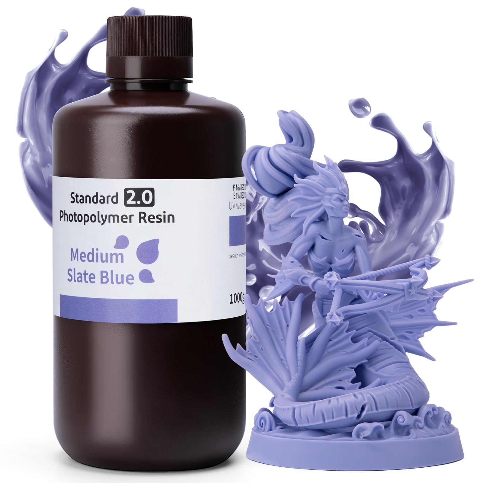 Foto 1 | Impresora 3d De Resina Elegoo Standard 2.0  1 L  Color Azul Pizarra Medio - Venta Internacional.