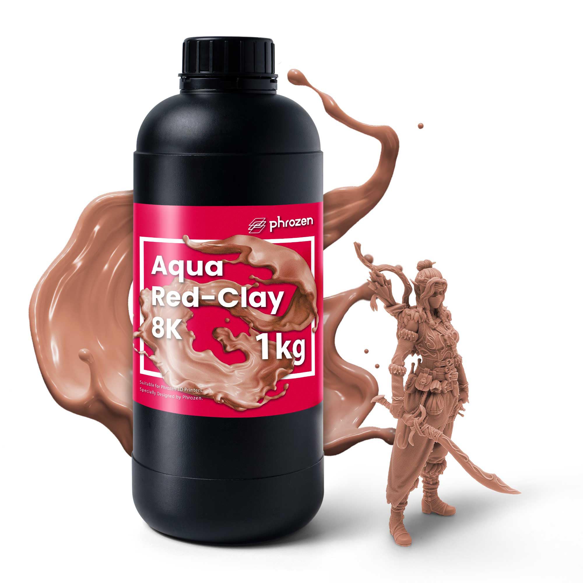 Foto 2 pulgar | Impresora 3d De Resina Phrozen Aqua Red-clay 8k 1l Para Lcd 405 Nm - Venta Internacional.