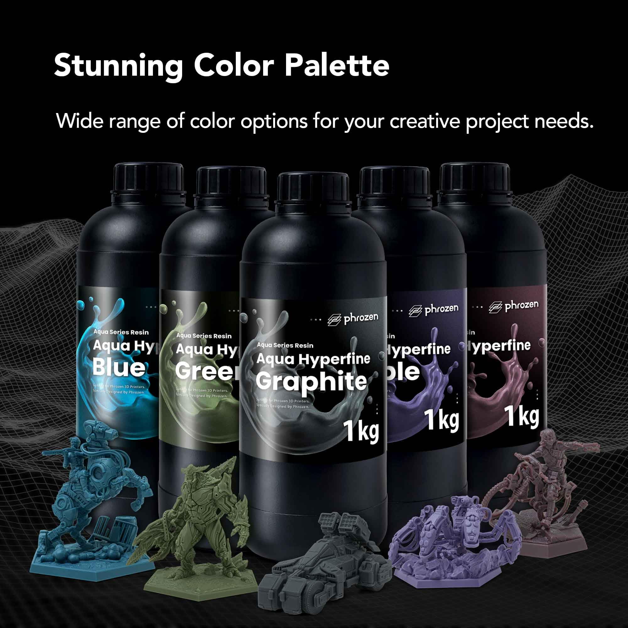 Foto 5 | Resina Para Impresoras 3d Phrozen Aqua Hyperfine 1kg Purple - Venta Internacional.