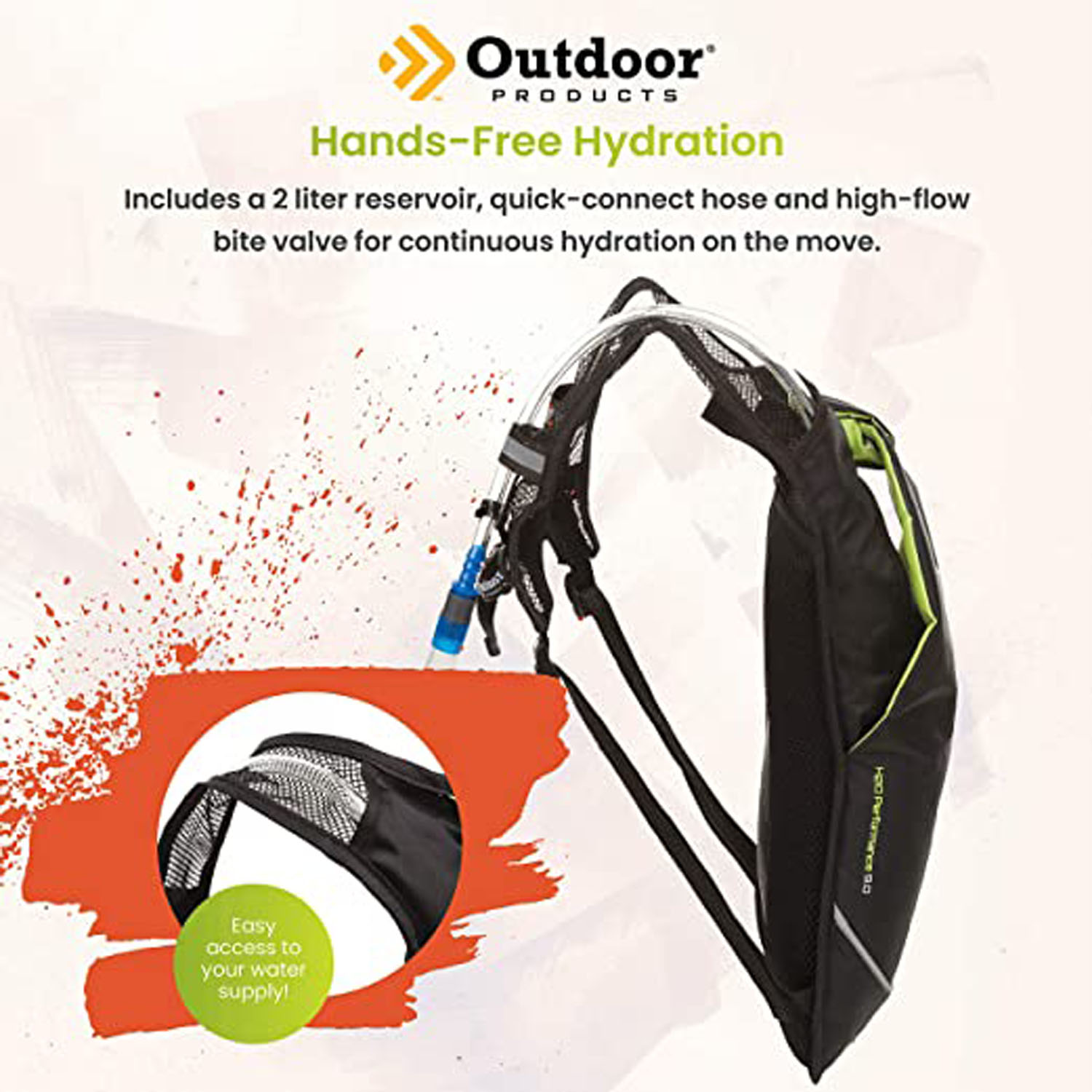 Foto 4 pulgar | Mochila Outdoor de Hidratación Performance 4312OPD-008 color Negro de 2 l