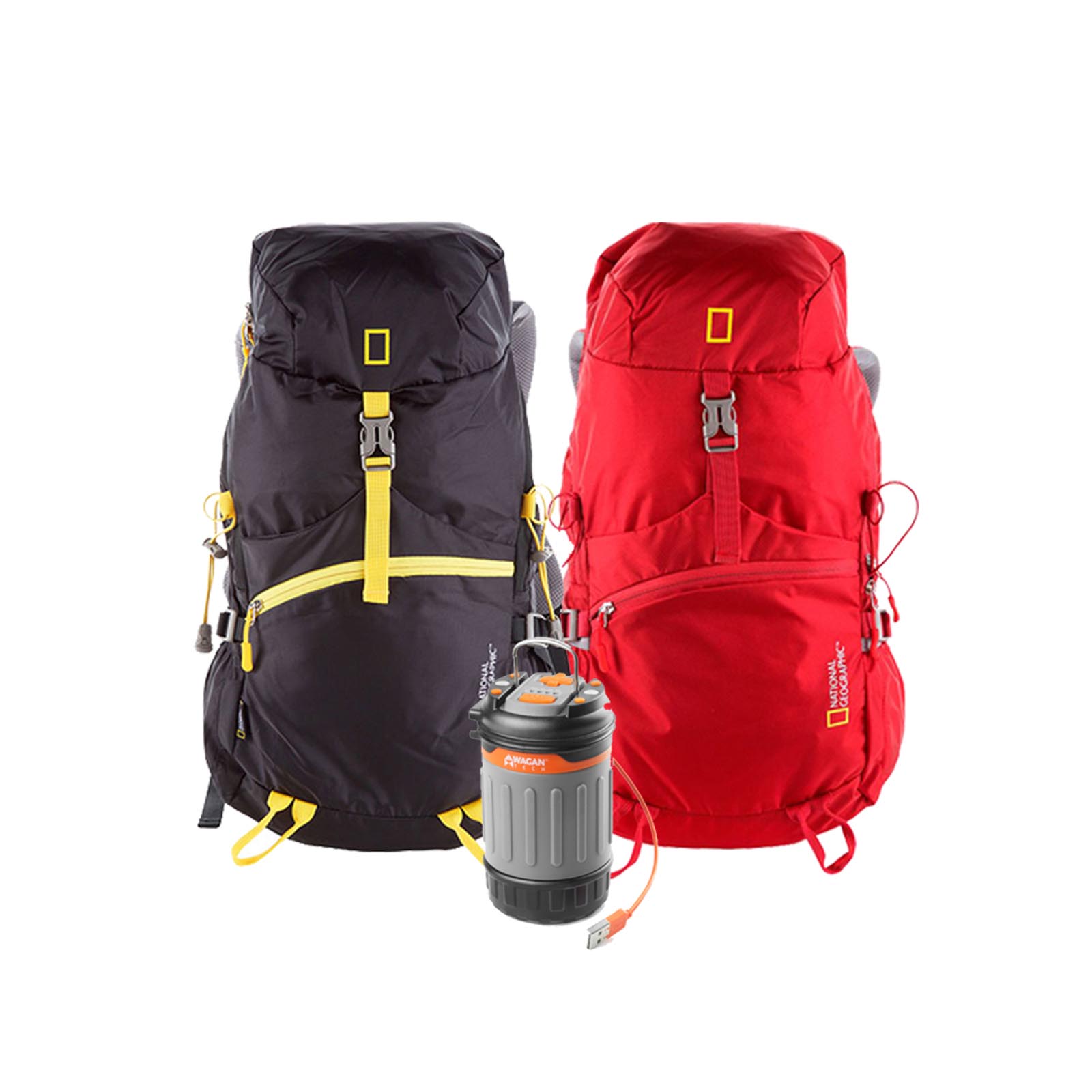 Foto 1 | Mochila con Linterna Recargable National Geographic 3 Piezas