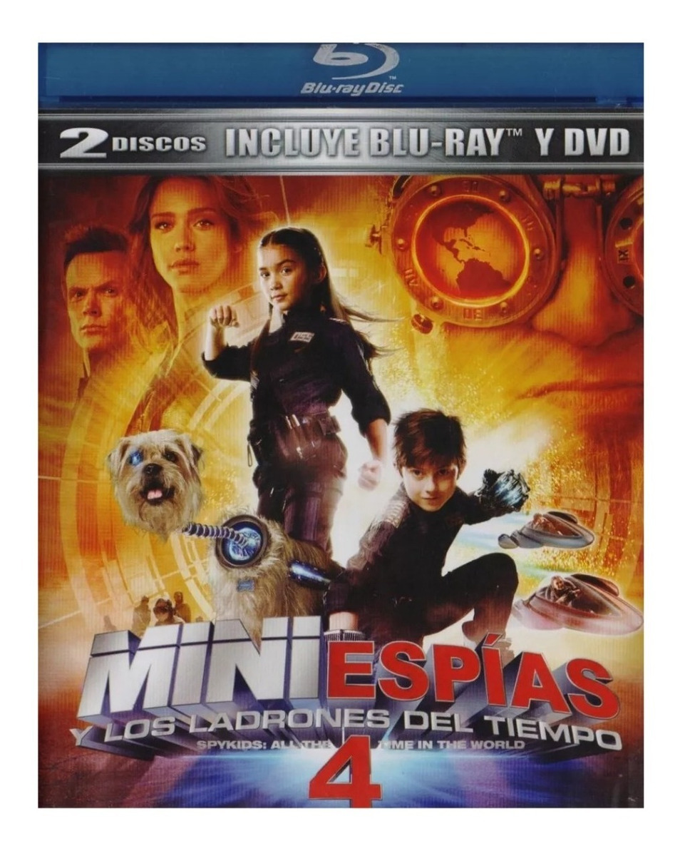 Foto 2 pulgar | Mini Espias 4 Cuatro Spy Kids Pelicula Blu-ray + Dvd